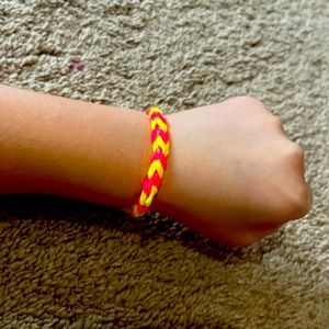 These are rubber band braclets the srecth when you put them on.
